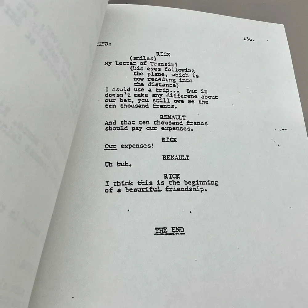 Casablanca Screenplay Copy 1942 Movie Script Michael Curtiz Hal Wallis 158 Pages